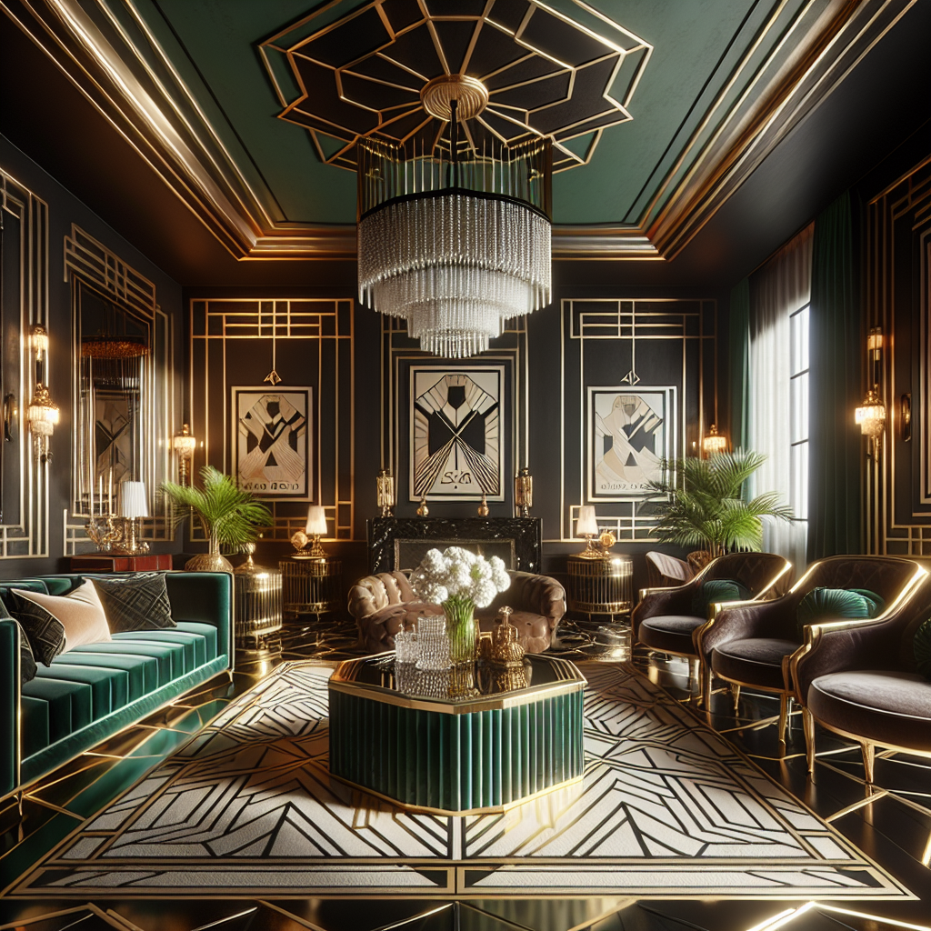 Elegant Art Deco Lounge