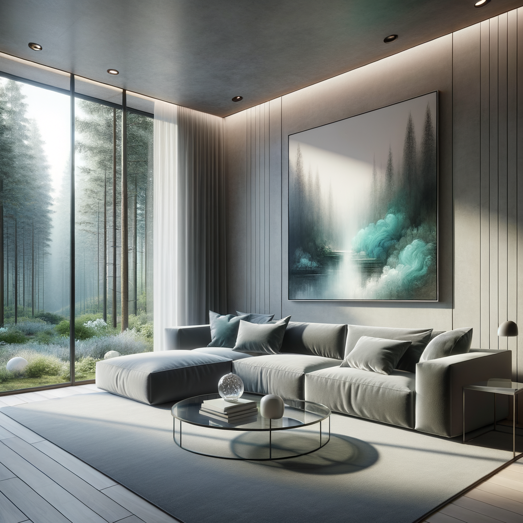Modern and Serene Living Room