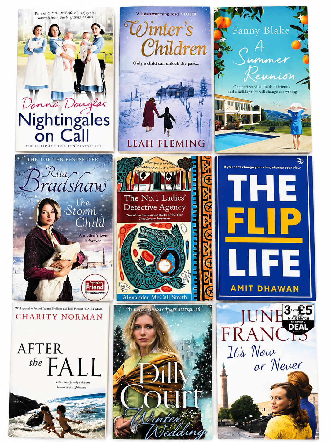 9-Book From Love to Mystery – 9 Captivating Books | June Francis | Charity Norman | Alexander McCall Smith