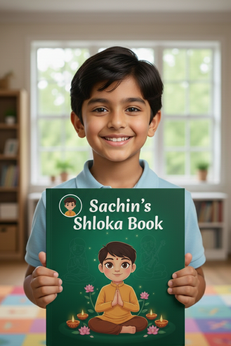 Personalized Shloka Book for Kids (Ages 1–9)