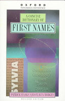 A Concise Dictionary of First Names