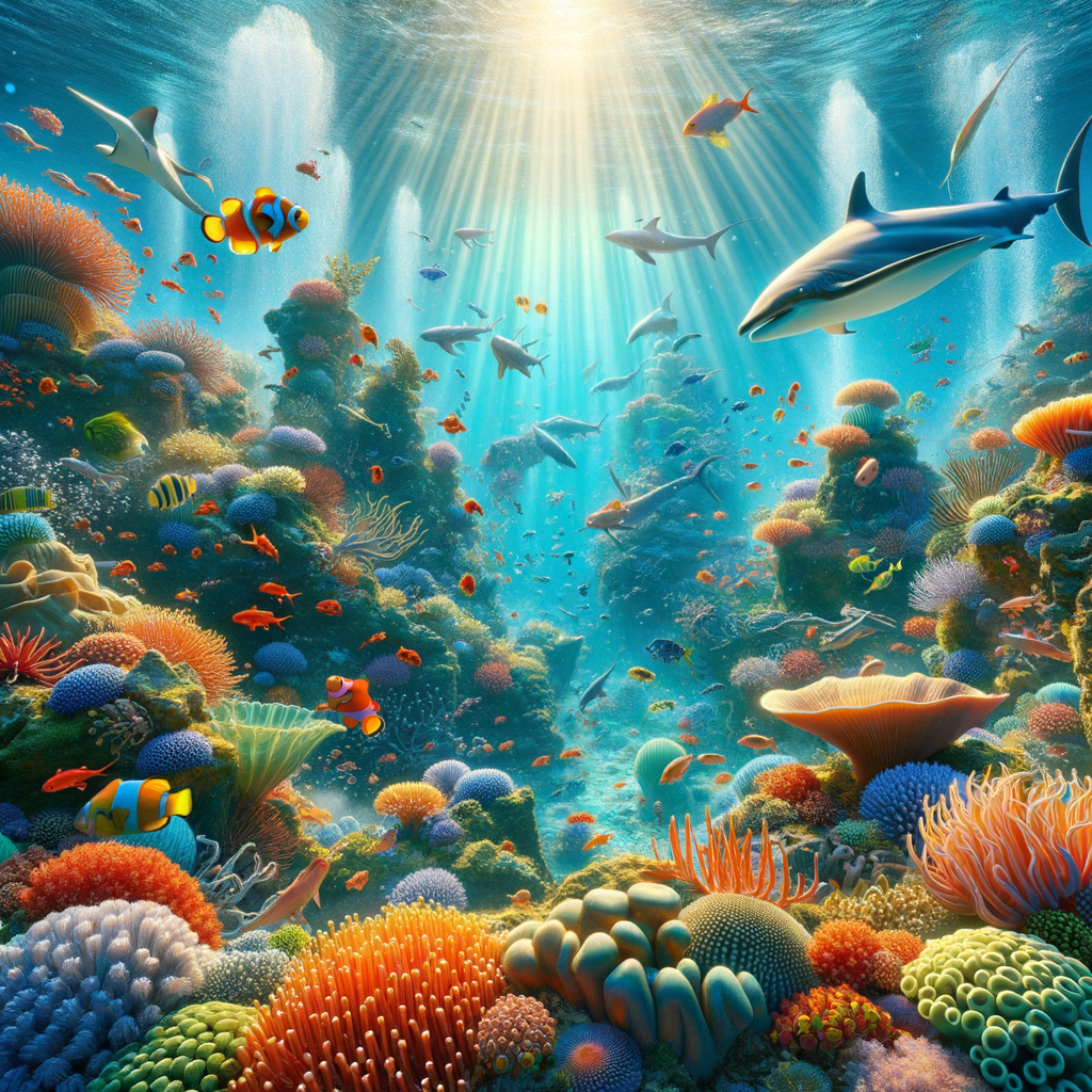 Underwater Paradise with Marine Life