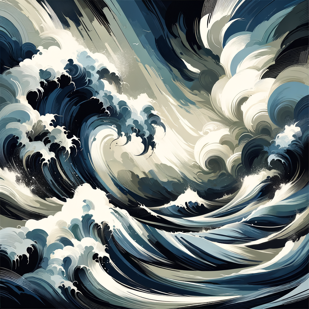 Tempestuous Seascape Abstraction