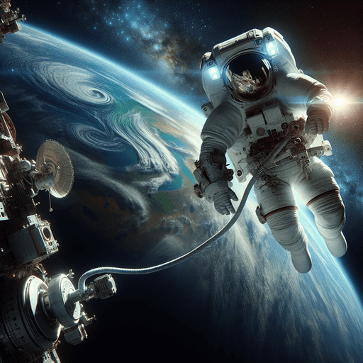 Astronaut on a Spacewalk-Space Poster