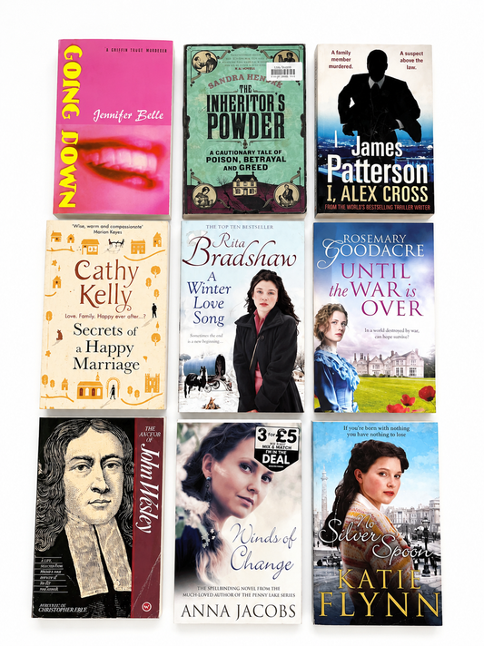 9-Book Bestseller Bundle | Mystery, Romance & Historical Fiction Collection | James Patterson | Anna Jacobs | Jennifer Belle