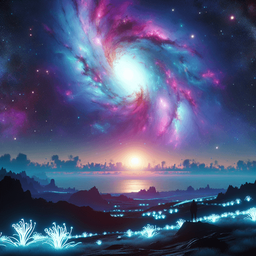 Galactic Majesty from an Alien Shore-Space Poster