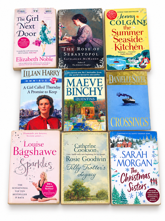 9-Bestseller Fiction Book Bundle – Books by Danielle Steel, Maeve Binchy & More