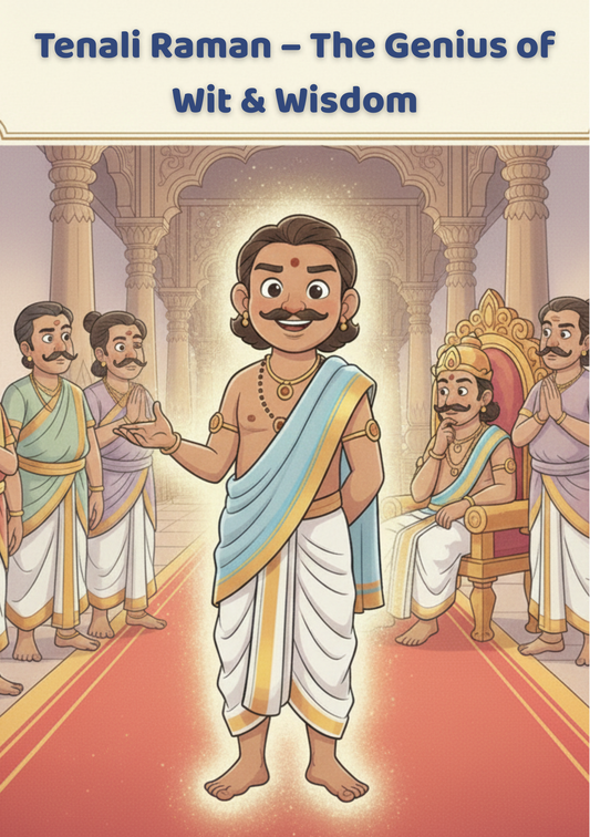 Tenali Raman – The Genius of Wit & Wisdom | 12 Moral Stories | 24 Beautiful Color Pages | Illustrated Kids Storybook