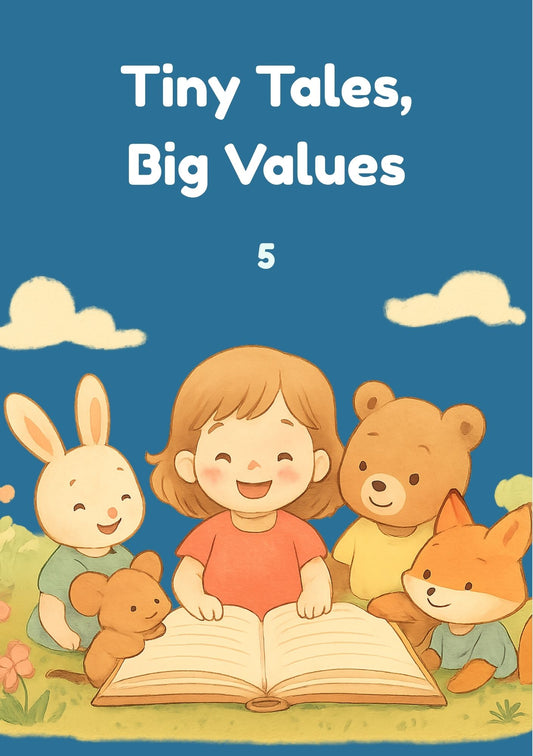 Tiny Tales, Big Values 5 – 12 Moral Stories for Kids | 24 Beautiful Color Pages | Illustrated Storybook for Young Readers