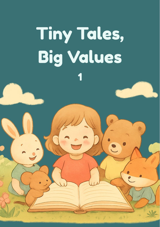 Tiny Tales, Big Values – 12 Moral Stories for Kids | 24 Beautiful Color Pages | Illustrated Storybook for Young Readers