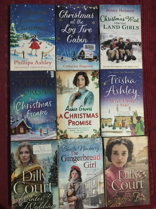 9-Book Christmas & Winter Fiction Bundle | Sarah Morgan, Trisha Ashley, Dilly Court | Festive Romance Set