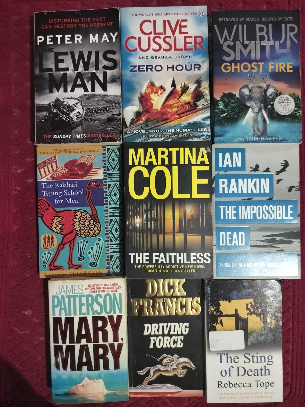 9-Book Crime, Thriller & Adventure Bundle | James Patterson, Ian Rankin, Clive Cussler