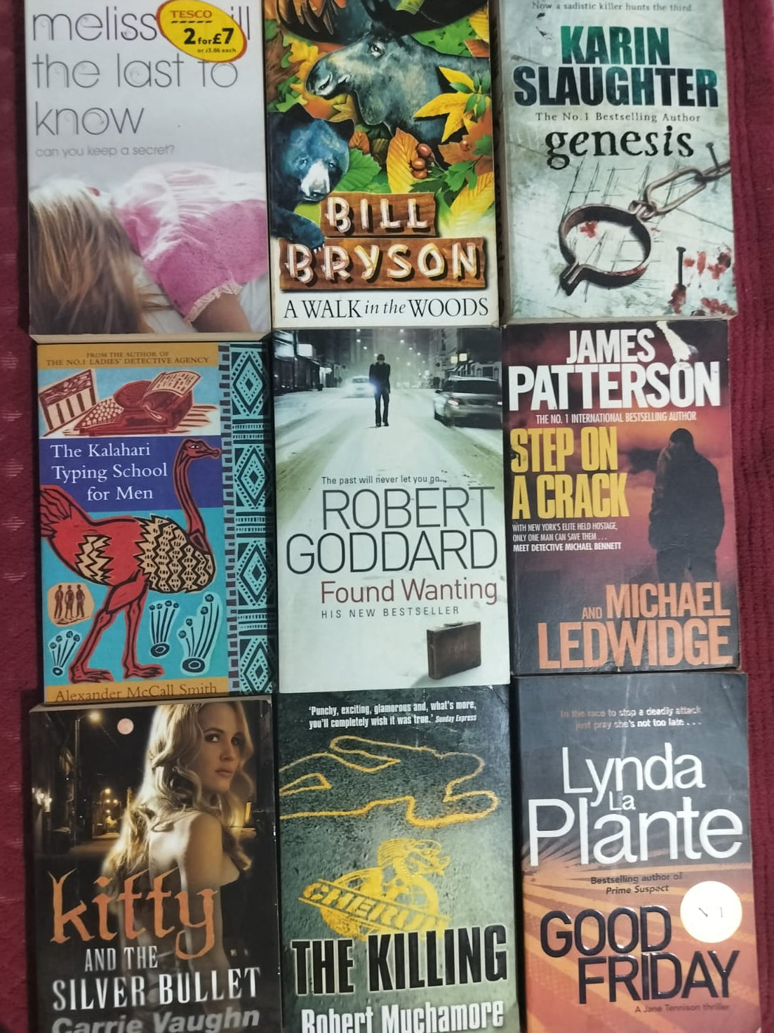 9-Book Mixed Genre Bundle | Bill Bryson, James Patterson, Karin Slaughter | Thriller