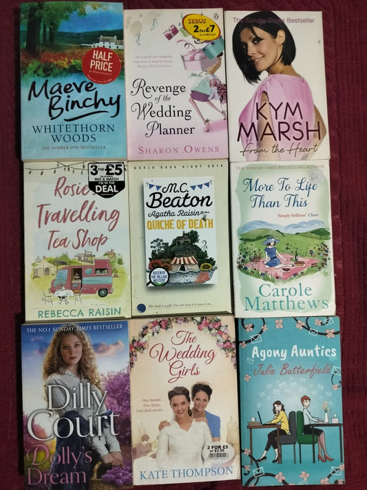 9-Book Cozy Fiction & Romance Bundle | Maeve Binchy, M.C. Beaton, Dilly Court