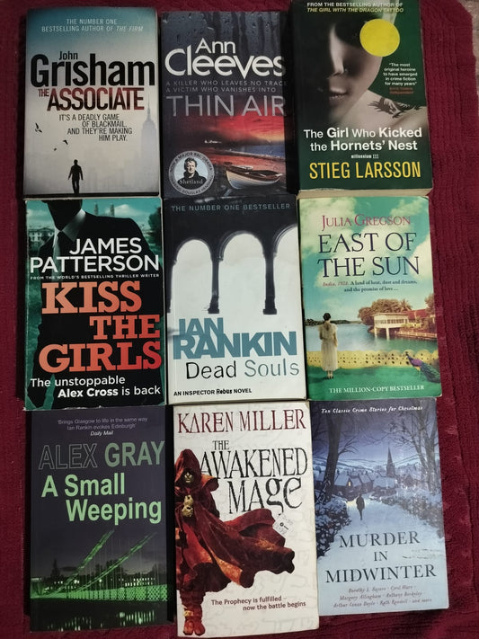 9-Book Crime, Thriller & Mystery Bundle | John Grisham, Stieg Larsson, James Patterson