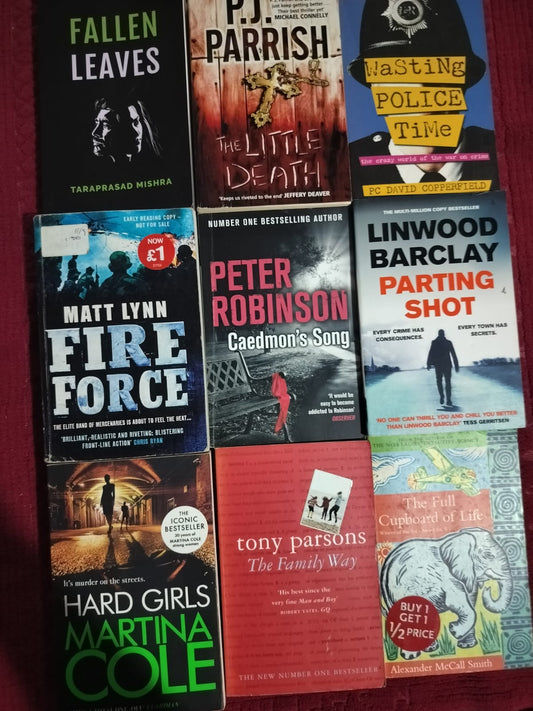 9-Book Crime, Thriller & Fiction Bundle | Peter Robinson, Martina Cole, Linwood Barclay