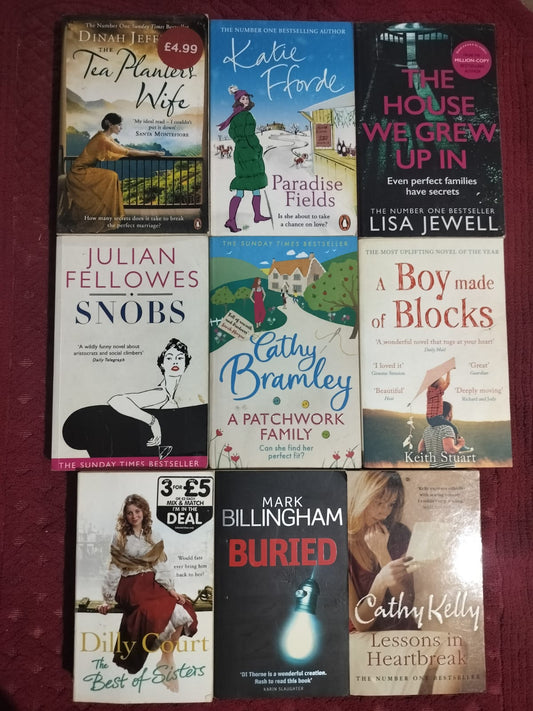 9-Book Women’s Fiction & Family Drama Bundle | Lisa Jewell, Dinah Jefferies, Dilly Court
