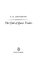 The Club of Queer Trades